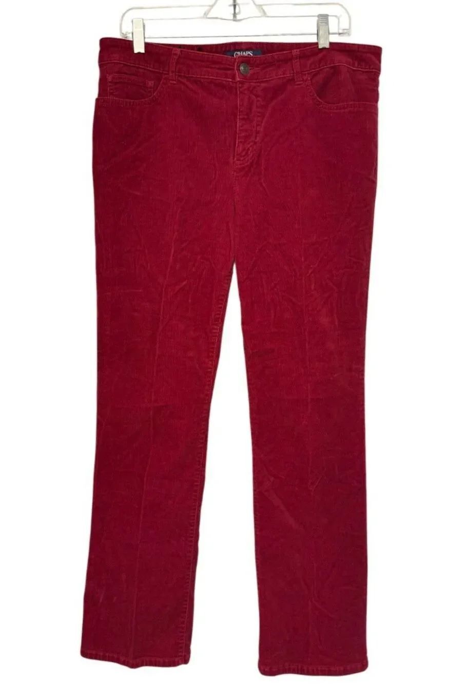 Chaps Women’s Classic 5-Pocket Fine Whale Corduroy Pants Sz. 12 Traditional